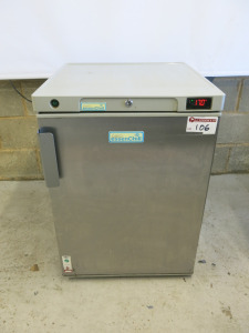 LEC EssenChill Single Door Under-Counter Freezer, Model BFS200ST, S/N 42637. Size H83cm, W60cm & D62cm.