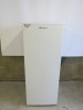 LEC Single Door Upright Freezer, Model TU55144W. Size H142cm, W55cm & D55cm.