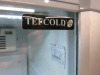 Tefcold Single Glass Door Illuminated Upright Display Fridge, Model GBC375. Size H185 x W60 x D60cm. - 2