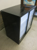 Klimasan Illuminated 2 Sliding Door Back Bar Chiller, Type Midi Cooler, Size H88 x W88 x D50cm. - 5