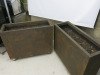 2 x Wooden Mobile Planters, Size H85 x W100 x D35cm. - 2