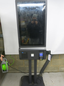 R C Stars 32" Self Service Kiosk, Model RCS-320YOTPC-PCAP,S/N 192210412010054. Size H183 x W53 x D21cm. NOTE: Buyers will be required to register any licence with the original supplier as this is being sold as hardware only.