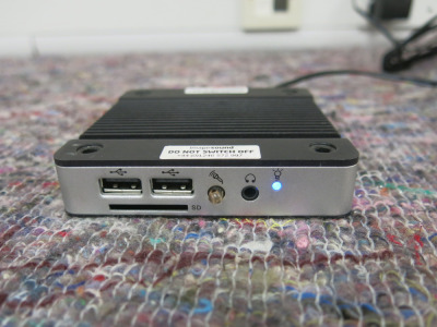Industrial Fanless Computer, Model EBOX-3350DX3-AP, with Power Supply.