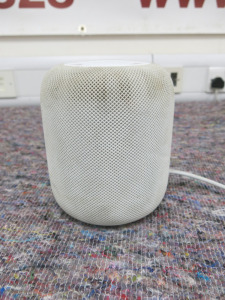 Apple HomePod in White, Model A1639 (Condition As Viewed).