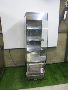 Polar Stainless Steel G-Series Multideck Display Fridge, Model CD239-02, S/N 4709072400015. Size H172 x W48 x D65cm.
