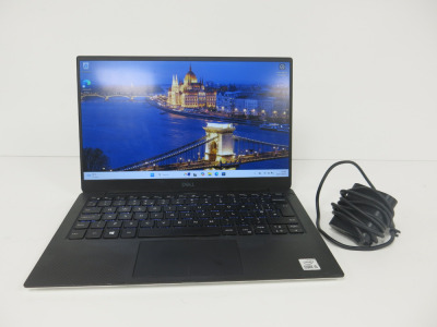 13" Dell Laptop, Model XPS 13 7390, Intel Core i5, 8GB RAM, 238GB Storage, Running Windows 11 Home, with Power Supply.