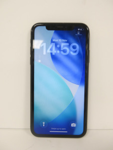 Apple iPhone 11 , Model MHDA3B/A, 64GB Storage, in Charcoal Grey.