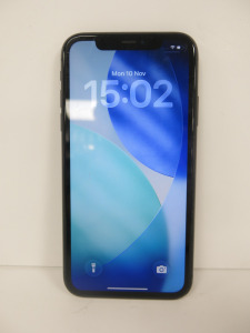 Apple iPhone 11 , Model MHDA3B/A, 64GB Storage, in Charcoal Grey.