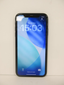 Apple iPhone 11 , Model MHDA3B/A, 64GB Storage, in Charcoal Grey.