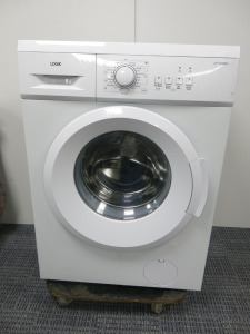 Logik Washing Machine, Model L612WM23, Capacity 6KG. Size H83 x W59 x D43cm.