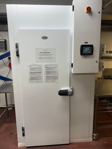 Foster Blast Chiller, Model MBCT100, S/N EFF84547. Size H235 x W136 x D120cm. NOTE: buyer to safely disconnect & remove.