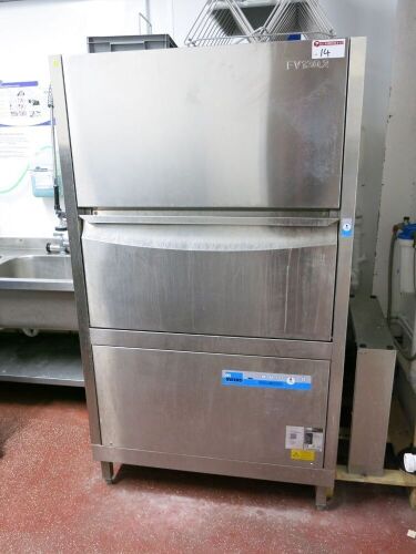 Meiko FV 130.2 Universal Ware Washing Machine, Model FV 130.2, S/N 10461631, 3 Phase, Year 2020. Size H180 x W123 x D90cm.