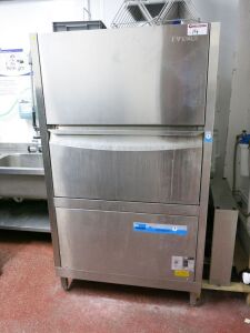 Meiko FV 130.2 Universal Ware Washing Machine, Model FV 130.2, S/N 10461631, 3 Phase, Year 2020. Size H180 x W123 x D90cm.