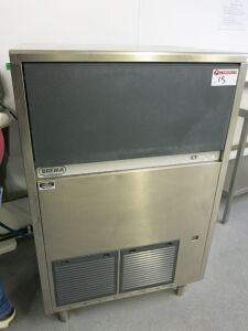 Brema Ice Maker, Model CB955A-Q, S/N 2009070458251. Size H128 x W74cm x D60cm.