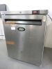 Foster Stainless Steel Undercounter Fridge, Model HR150-A. Size H83cm x W60cm x D64cm.