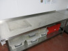 Stainless Steel Prep Table with Shelf Under & Splashback. Size H86cm x W210cm x D80cm. - 2