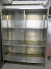 Stainless Steel Open 3 Tier Shelving Unit. Size H218 x W170cm x D64cm. - 2