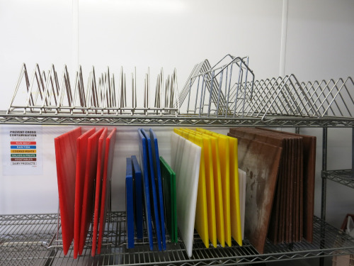 31 x Assorted Chopping & Prep Boards with Assortment of Storage Racks (As Viewed).