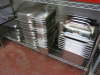 Very Large Quantity of Approx 450 x Assorted Commercial Stainless Steel Pans, Trays & Lids to Include: Vogue & Genware (As Viewed). - 2