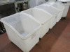 4 x Cambro Mobile Ingredient Bins with Assortment of Lids, Model 18537. - 2