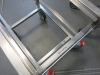 2 x 2 Tier Mobile Stainless Steel Trolley with Folding Handle, Max 30kg. - 3