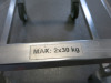 2 x 2 Tier Mobile Stainless Steel Trolley with Folding Handle, Max 30kg. - 4