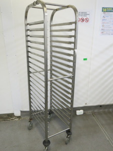 Vogue 20 Rack Stainless Steel Trolley.