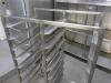 Stainless Steel 8 Tier, 16 Rack Mobile Trolley. Trolley Size H150cm x W97cm x D60cm. Tray Size 43 x 60cm. - 3