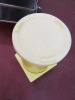 Light Yellow Hard Plastic Mobile Ingredient Bin. - 2