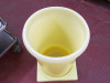 Light Yellow Hard Plastic Mobile Ingredient Bin. - 3