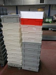 20 x Assorted Hard Plastic Trays. Size H12 x W40 x L60cm.