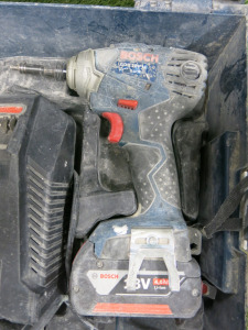 Bosch Impact Driver, Model GDR18V-LI, with 2 x Batteries, Charger & Carry Case.