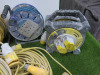 11 x 110V 3 x 240V Extension Cables to Include: 3 x 110V Reels, 3 x 240V Reels, 1 x Defender 110V 4 Way Splitter, 7 x 110V Extension Leads. - 5