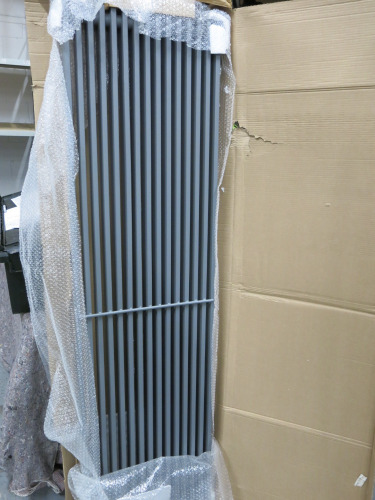 Large Heavy Grey Radiator in Grey. Size H180cm x W50cm.