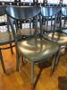 9 x Fameg Wooden Dining Chairs Painted Grey. - 3