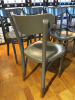 9 x Fameg Wooden Dining Chairs Painted Grey. - 4