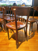 10 x Fameg Walnut Style Wooden Dining Chairs. - 3