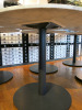 5 x Round Marble Topped Dining Tables on Black Metal Base. Size H75 x Dia90cm. - 4