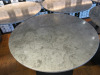 5 x Round Marble Topped Dining Tables on Black Metal Base. Size H75 x Dia90cm. - 6