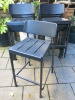 8 x Emu Outdoor Black Metal High Stools. - 2