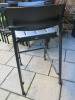 8 x Emu Outdoor Black Metal High Stools. - 3