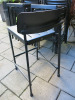 8 x Emu Outdoor Black Metal High Stools. - 4