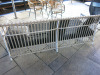 Sika Design Rattan & White Metal Caroline 3 Seater Outdoor Sofa with Black Seat Cushion. Size W200cm. - 3
