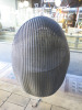 Black Rattan Outdoor Hanging Egg Chair. Size H120 x W85cm. - 3