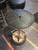 22 x Pedrali Stalls with Black Faux Leather Seat & Heavy Metal Base. - 6