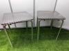 Lot Consisting of 5 x Lightweight Aluminium Outdoor Chairs & 2 x 60x60cm Aluminium Tables. - 4