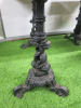 4 x Caf&eacute;/Restaurant Wooden Top Tables with Extremely Heavy Cast Metal Base. Size H71 x W60 x D60cm. - 3