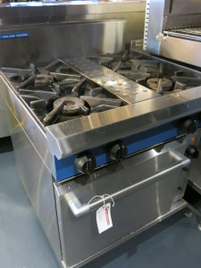 Blue Seal 4 Hob Gas & Electric Range. Size H90 x W75 x D82cm.
