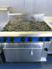 Blue Seal 6 Hob Gas Range. Size H90 x W90 x D82cm.