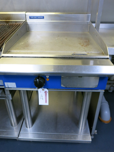 Blue Seal Commercial Electric Griddle on Stand, 3 Phase. Size H110 x W60 x D82cm.